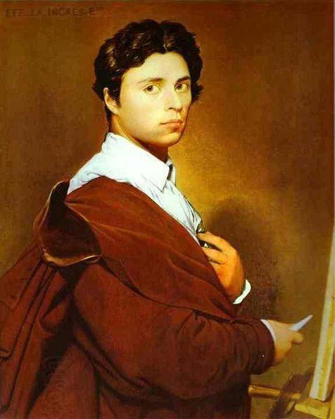 Jean Auguste Dominique Ingres Self portrait at age 24 China oil painting art